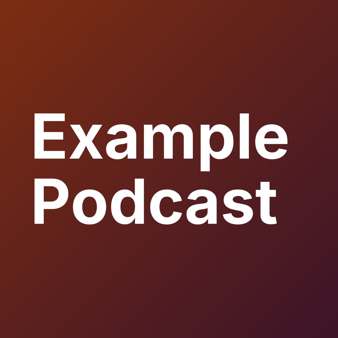 Cover Image Example Podcast